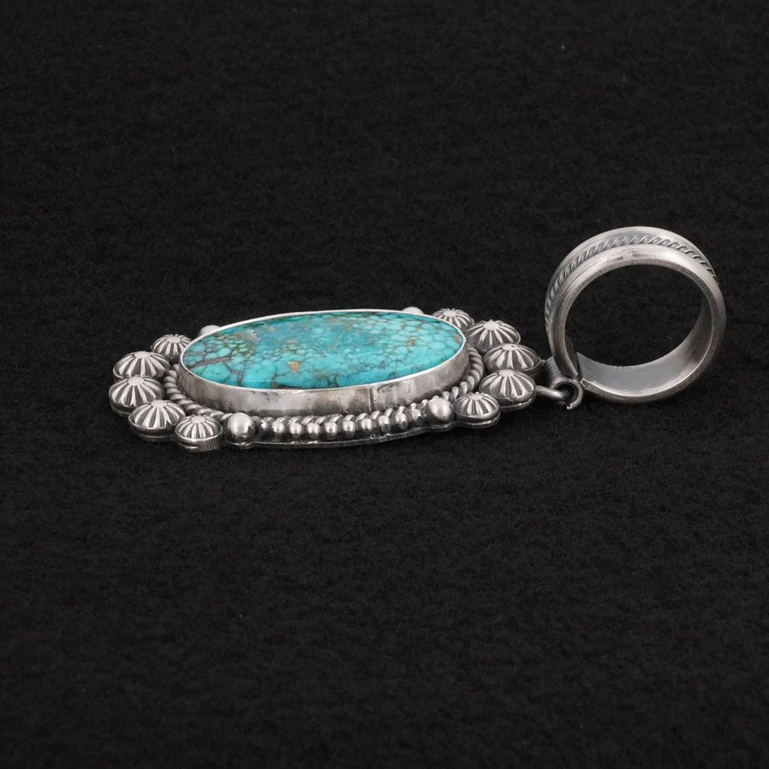 Michael Calladitto Turquoise & Sterling Silver Pendant