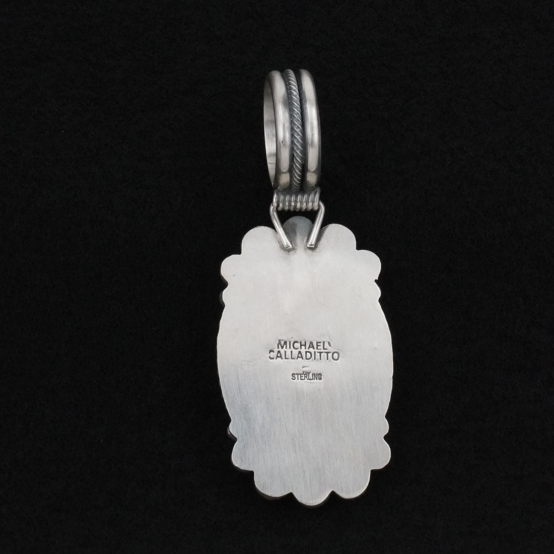 Michael Calladitto Turquoise & Sterling Silver Pendant