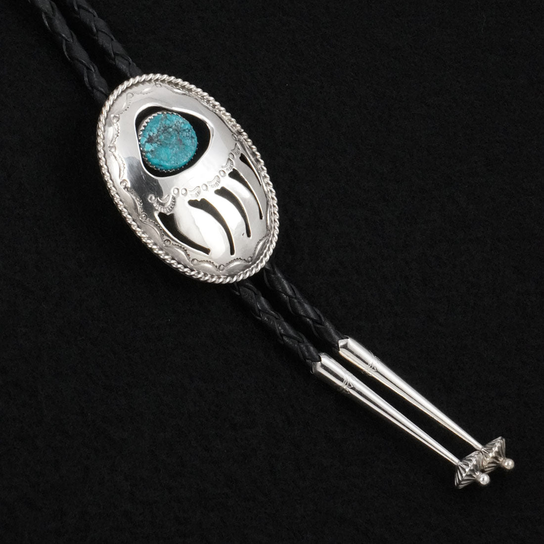Wilbert Muskett Sr. Turquoise & Sterling Silver Bolo Tie