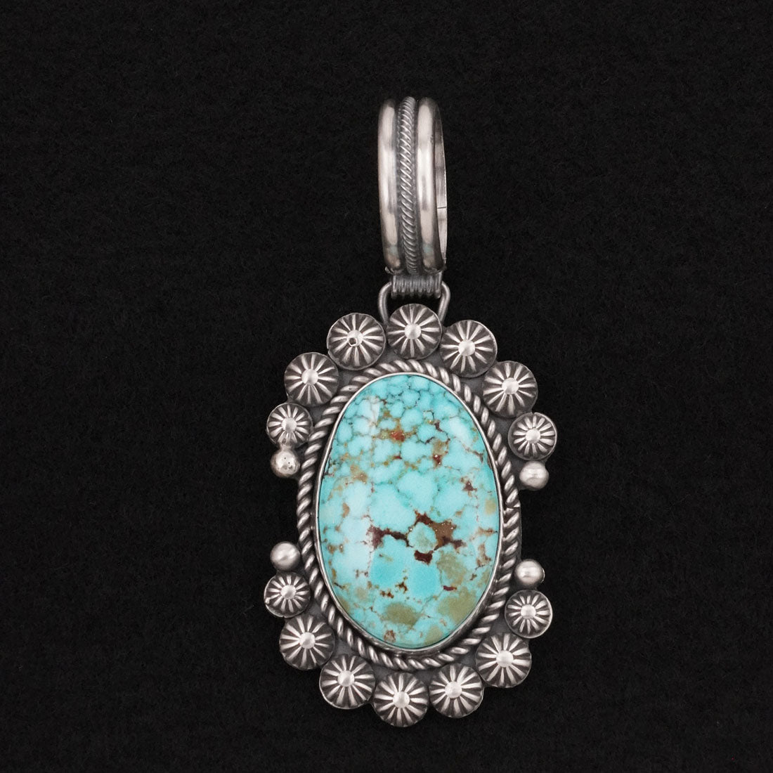 Michael Calladitto Turquoise & Sterling Silver Pendant