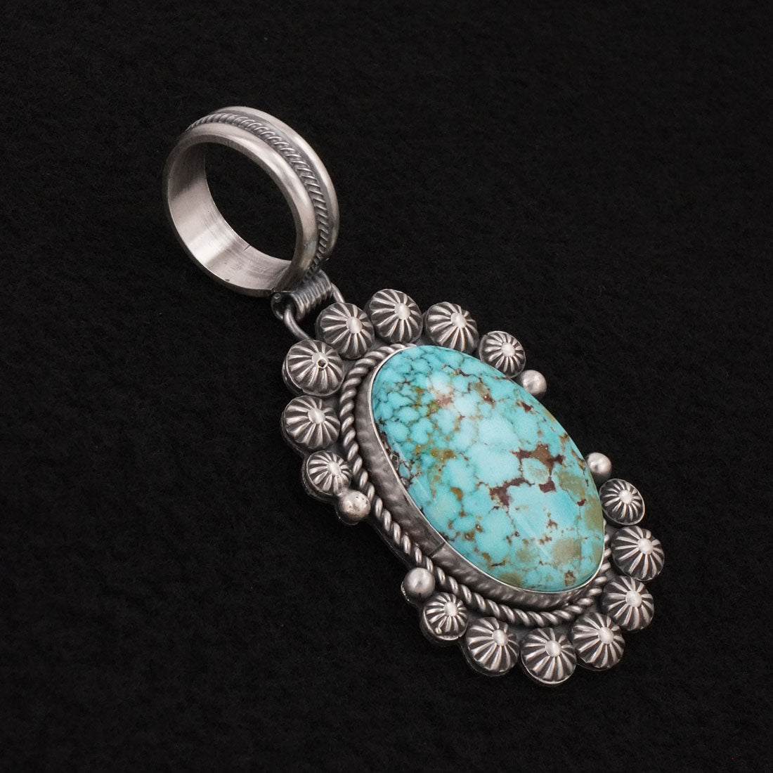 Michael Calladitto Turquoise & Sterling Silver Pendant