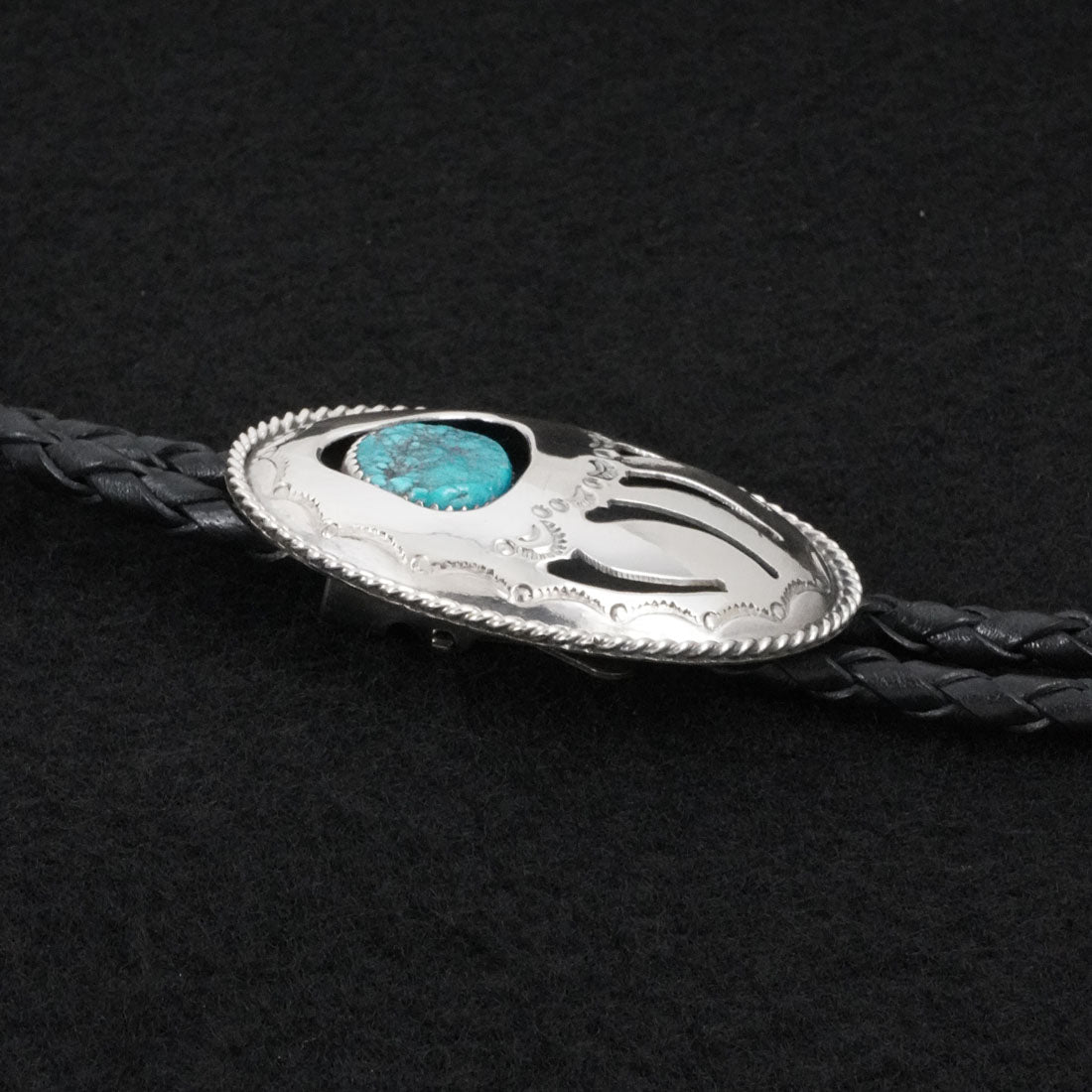 Wilbert Muskett Sr. Turquoise & Sterling Silver Bolo Tie