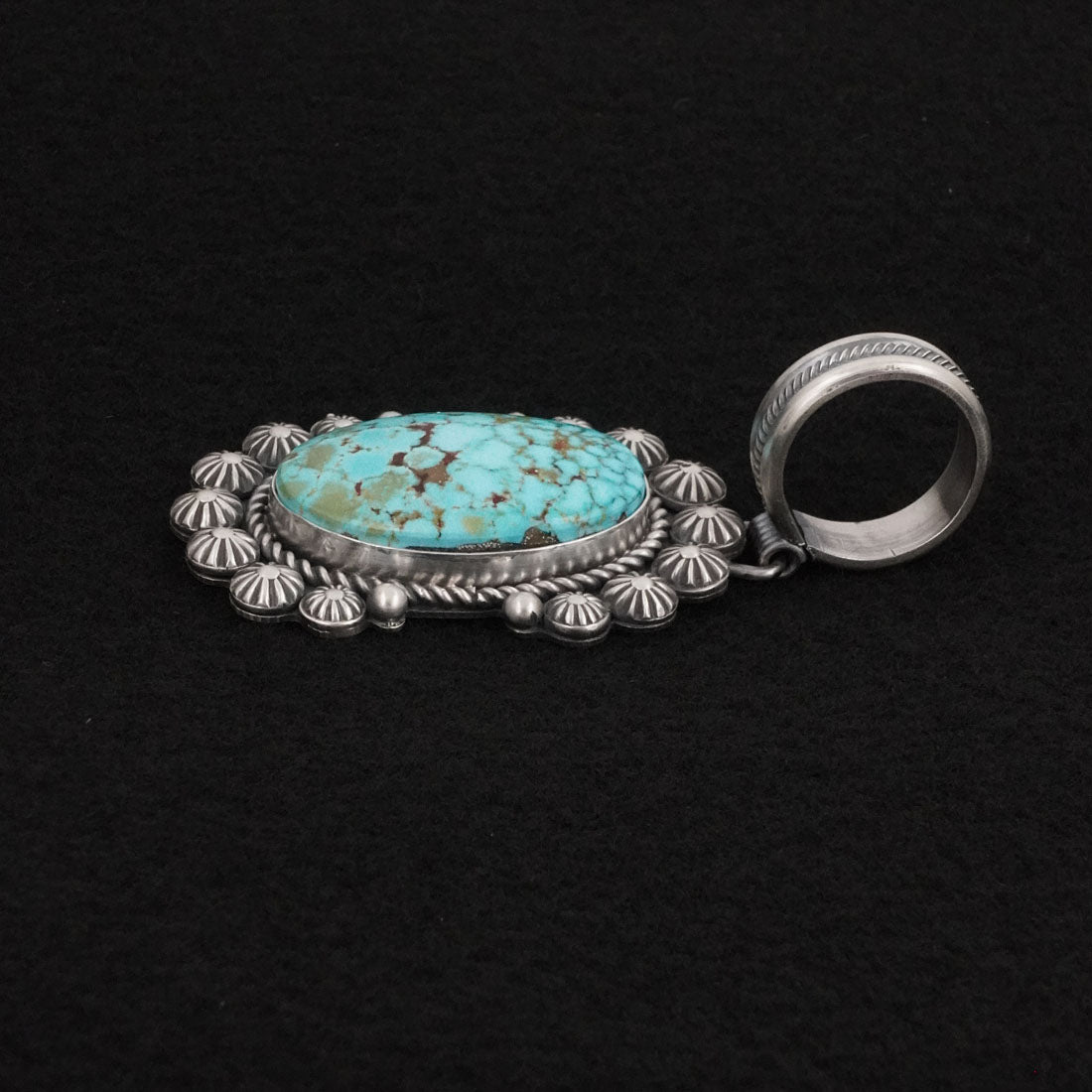 Michael Calladitto Turquoise & Sterling Silver Pendant