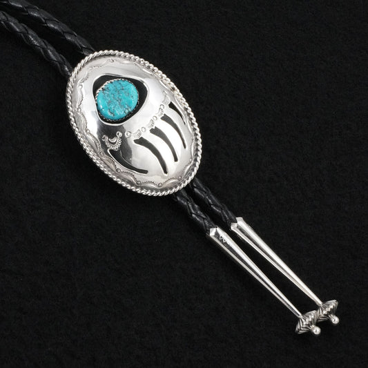 Wilbert Muskett Sr. Turquoise & Sterling Silver Bolo Tie