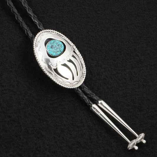 Wilbert Muskett Sr. Turquoise & Sterling Silver Bolo Tie