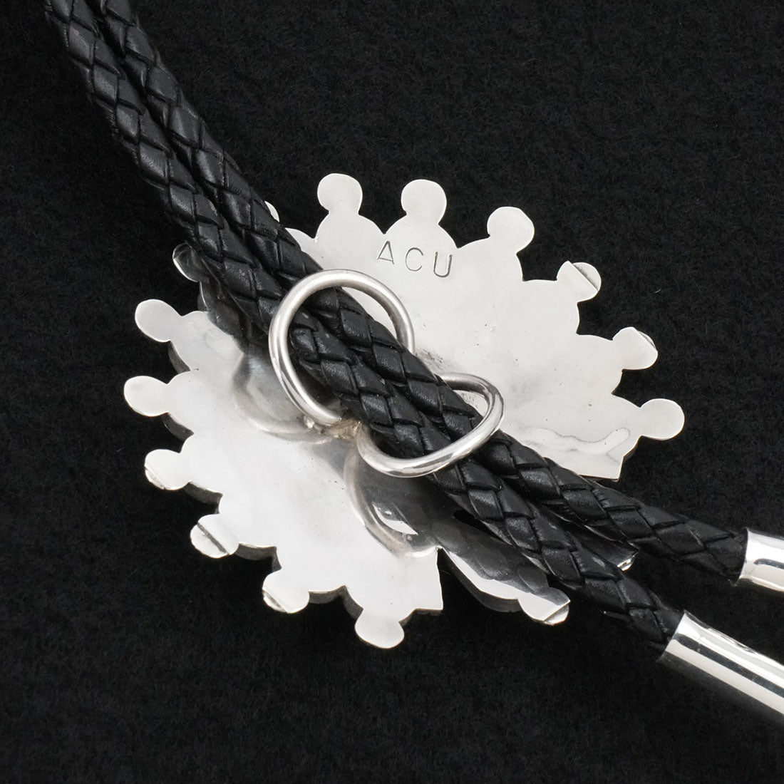 April Unkestine Multi-Stone & Sterling Silver Bolo Tie