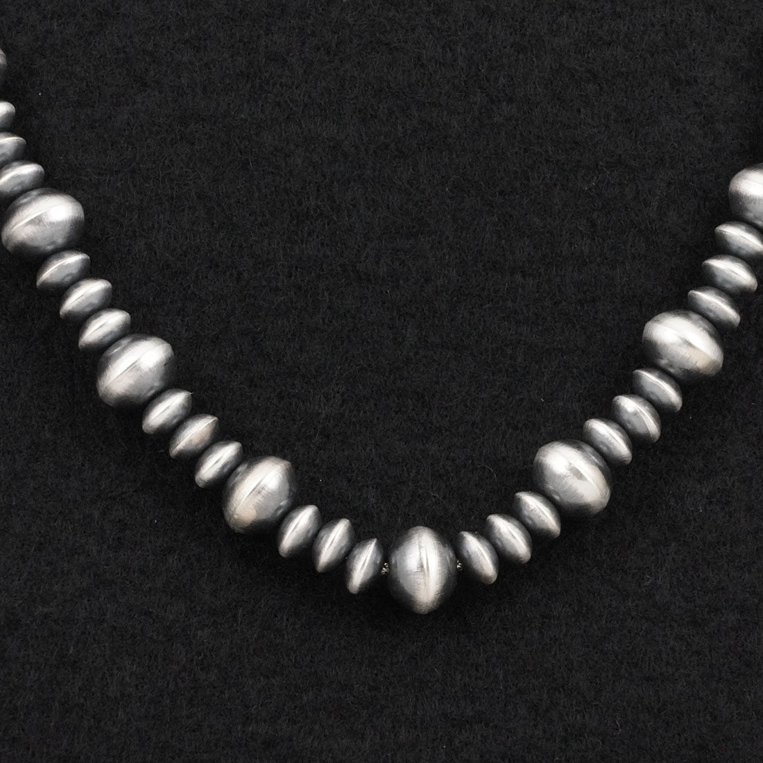 Crystal Haley Sterling Silver Navajo Pearl Necklace 22"