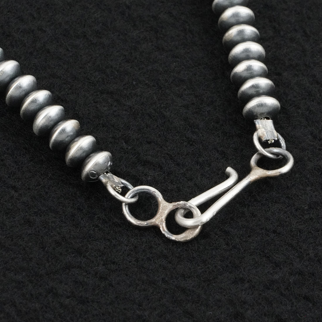 Crystal Haley Sterling Silver Navajo Pearl Necklace 22"