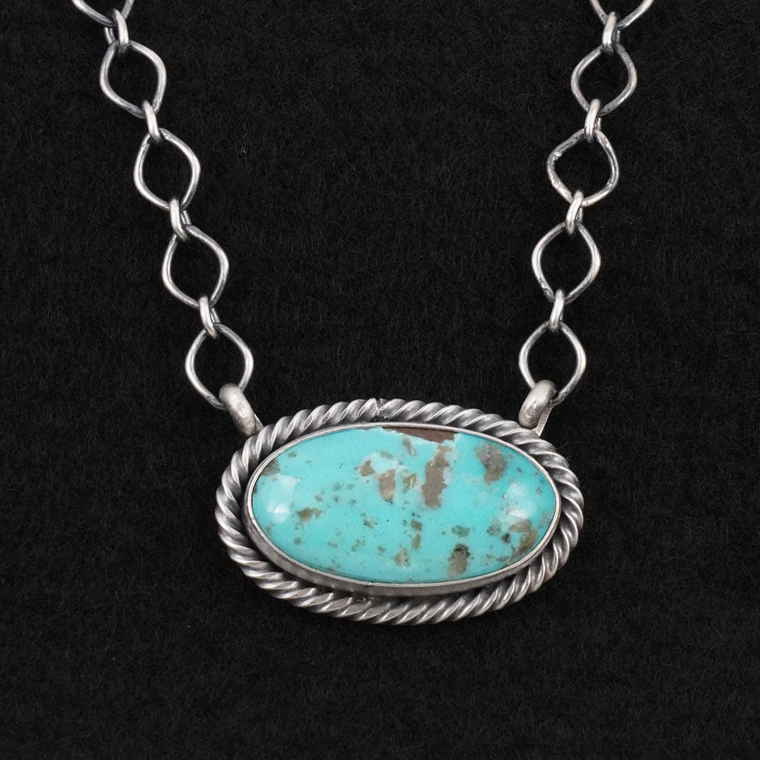 Paul Livingston Turquoise & Sterling Silver Necklace