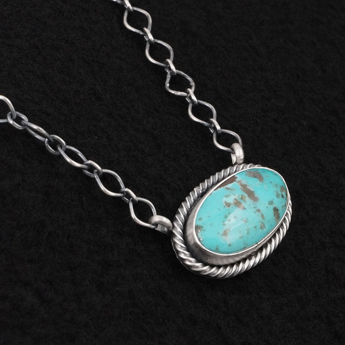 Paul Livingston Turquoise & Sterling Silver Necklace