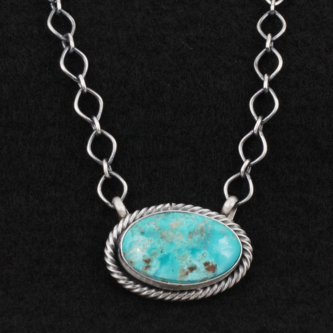 Paul Livingston Turquoise & Sterling Silver Necklace