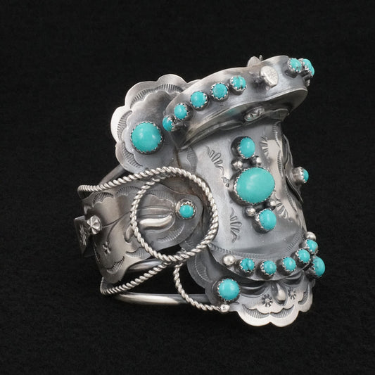 Tim Yazzie Turquoise & Sterling Silver Bracelet