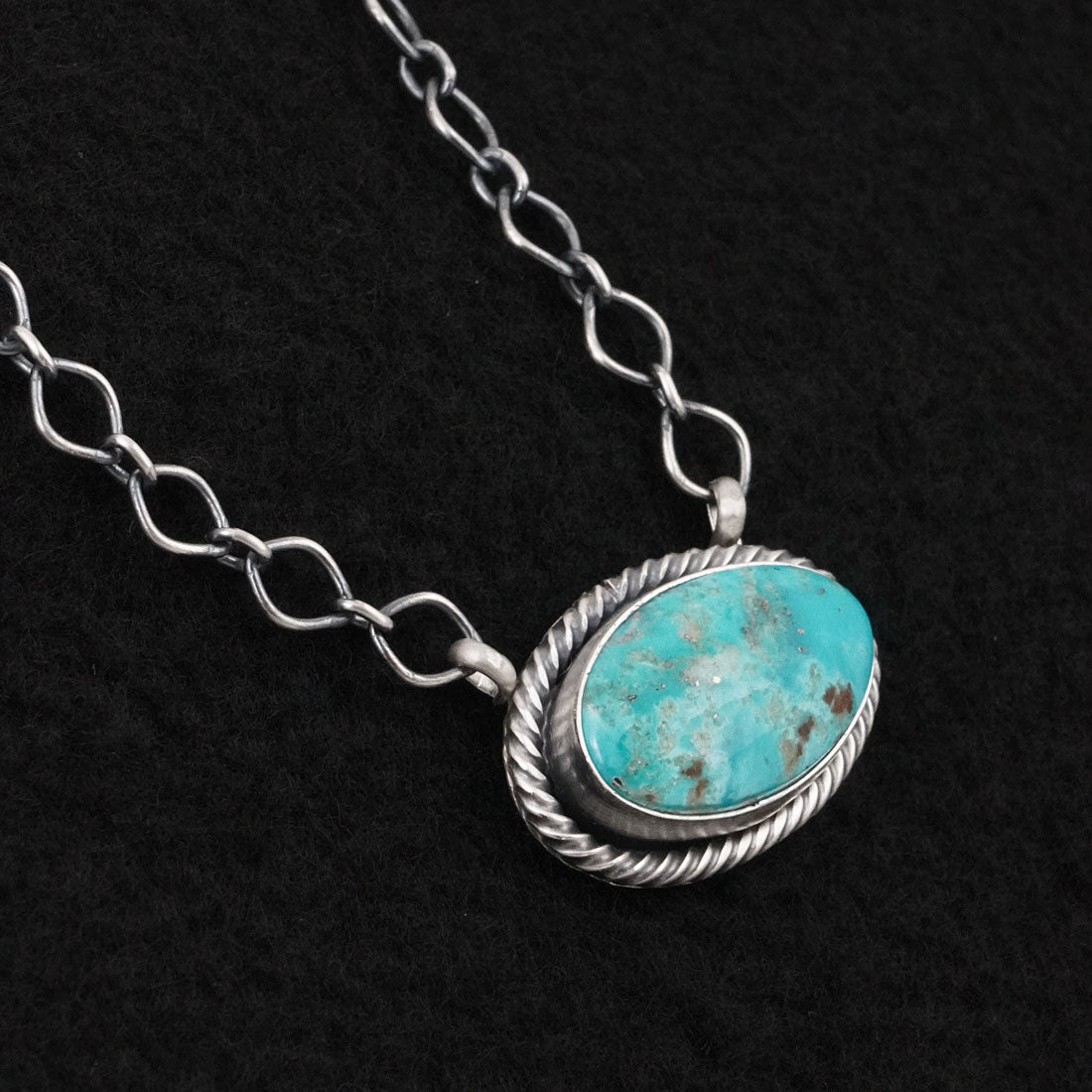 Paul Livingston Turquoise & Sterling Silver Necklace