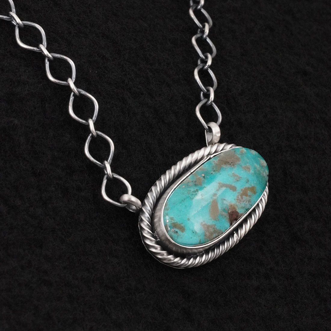 Paul Livingston Turquoise & Sterling Silver Necklace