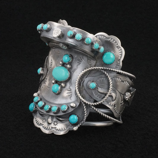 Tim Yazzie Turquoise & Sterling Silver Bracelet