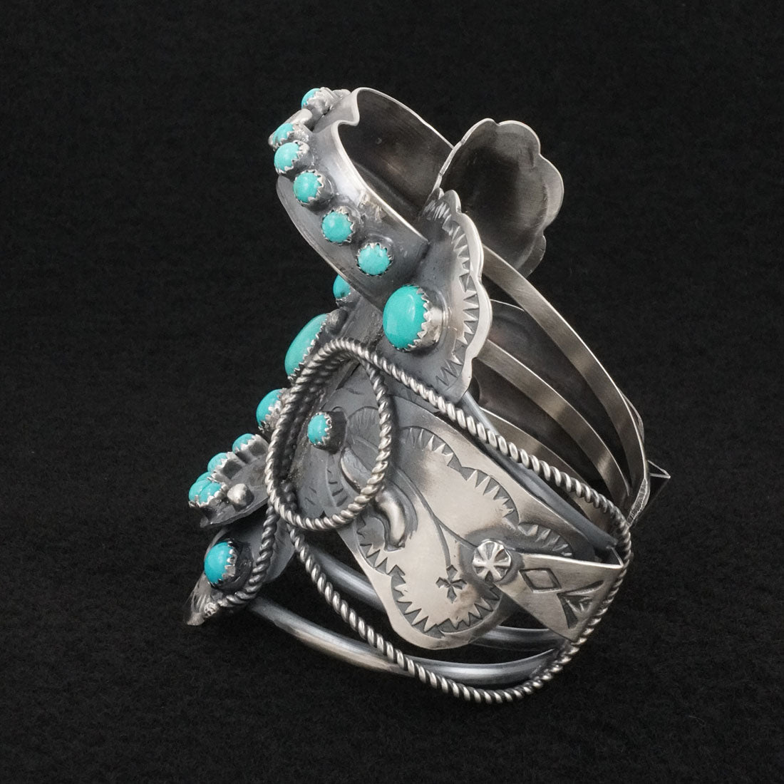 Tim Yazzie Turquoise & Sterling Silver Bracelet