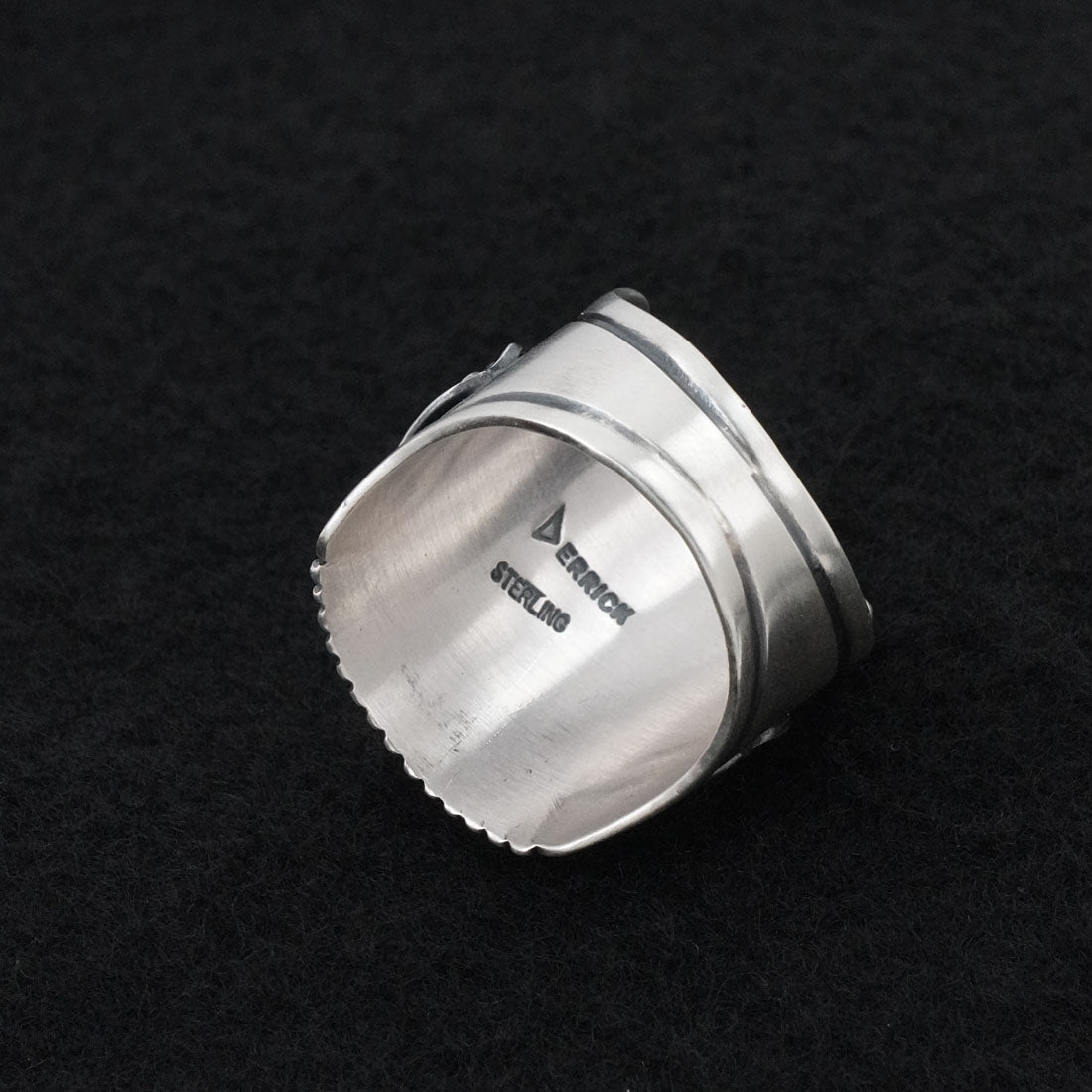 Derrick Gordon Turquoise & Sterling Silver Ring Sz. 12