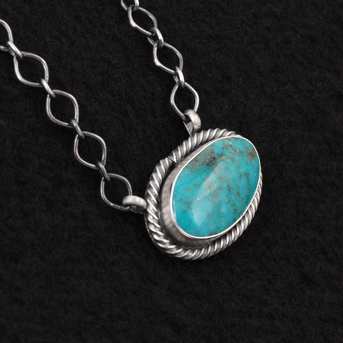 Paul Livingston Turquoise & Sterling Silver Necklace