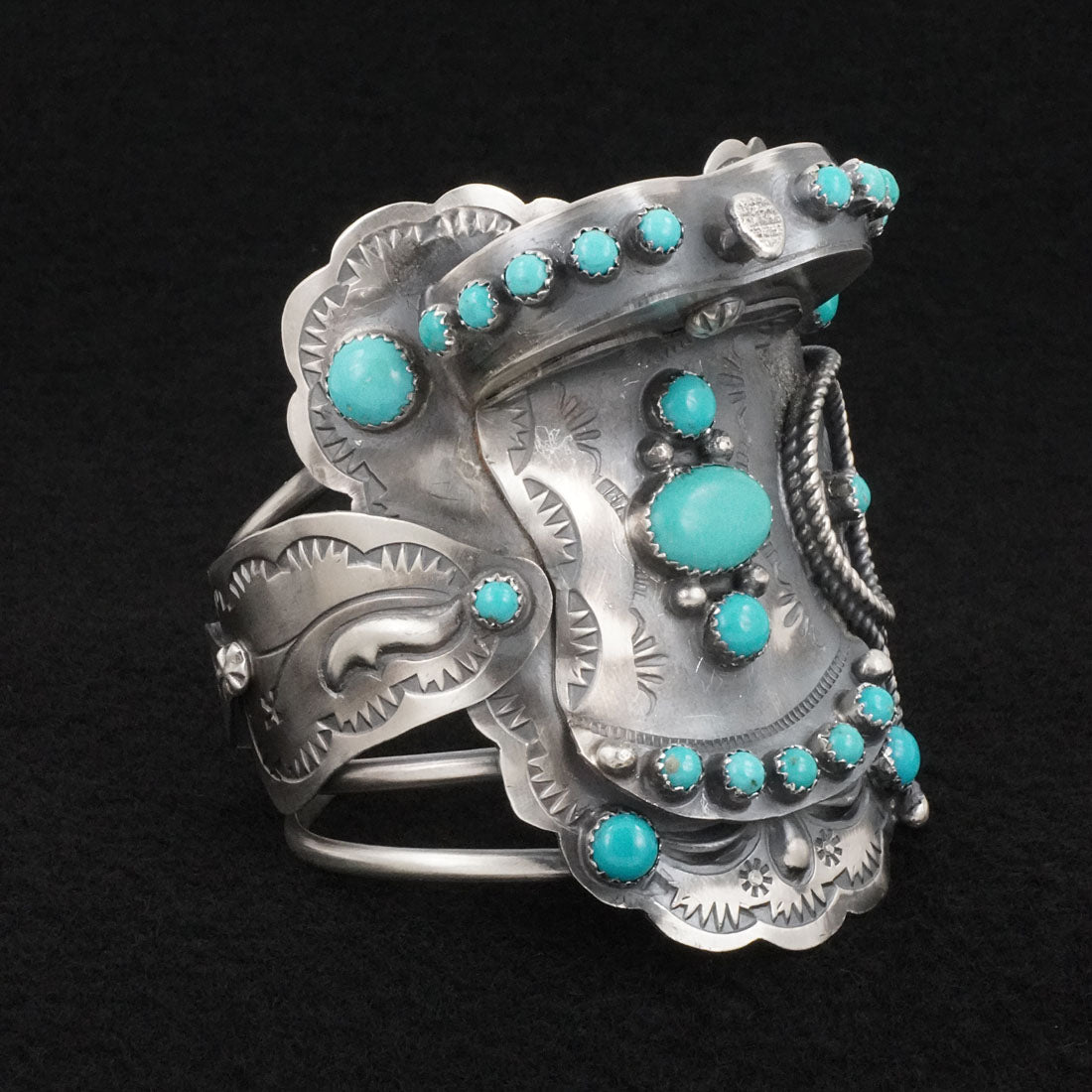 Tim Yazzie Turquoise & Sterling Silver Bracelet
