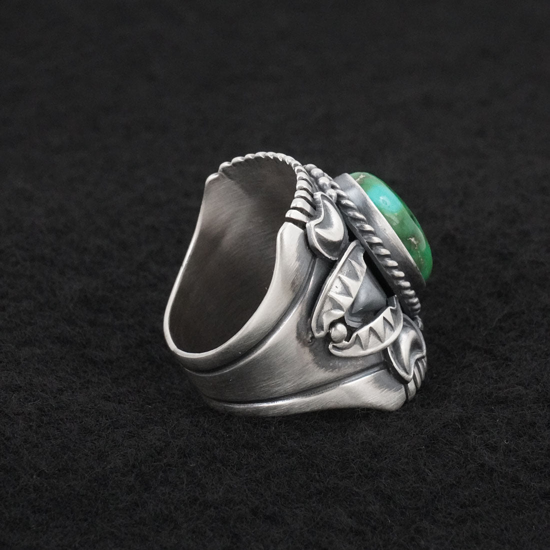 Derrick Gordon Turquoise & Sterling Silver Ring Sz. 10