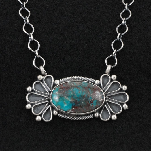 Paul Livingston Turquoise & Sterling Silver Necklace
