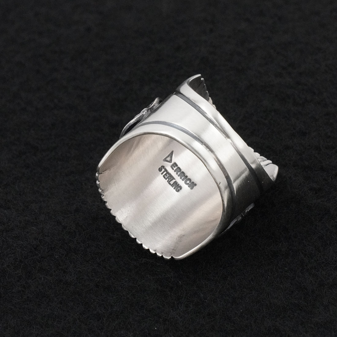 Derrick Gordon Turquoise & Sterling Silver Ring Sz. 10