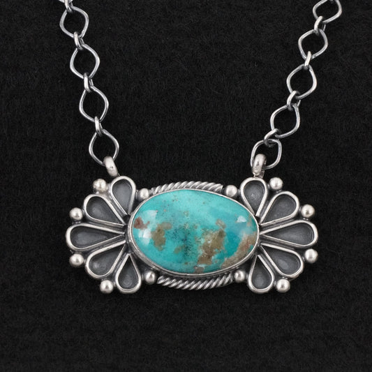 Paul Livingston Turquoise & Sterling Silver Necklace
