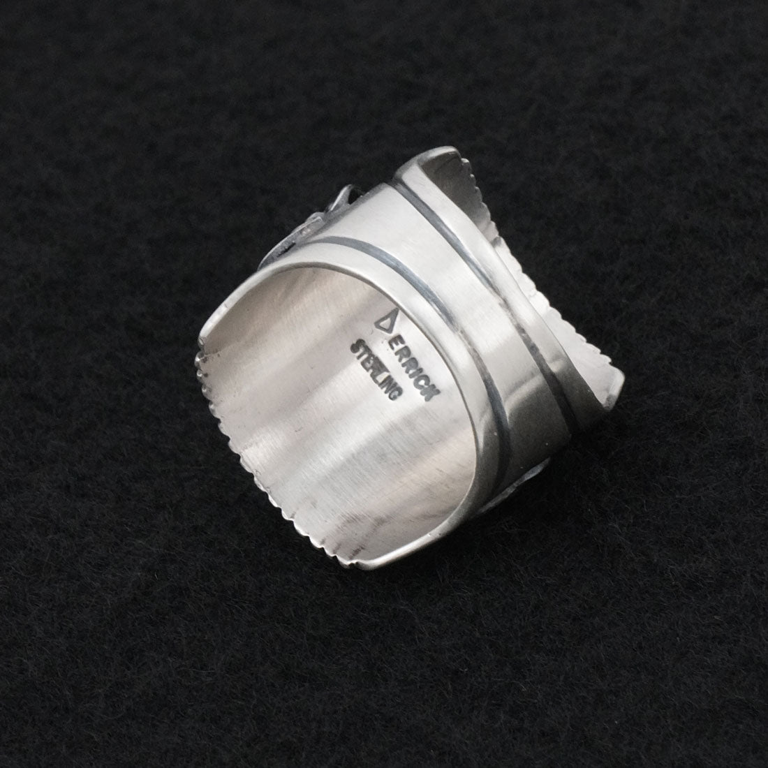 Derrick Gordon Turquoise & Sterling Silver Ring Sz. 11