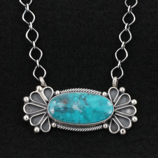 Paul Livingston Turquoise & Sterling Silver Necklace