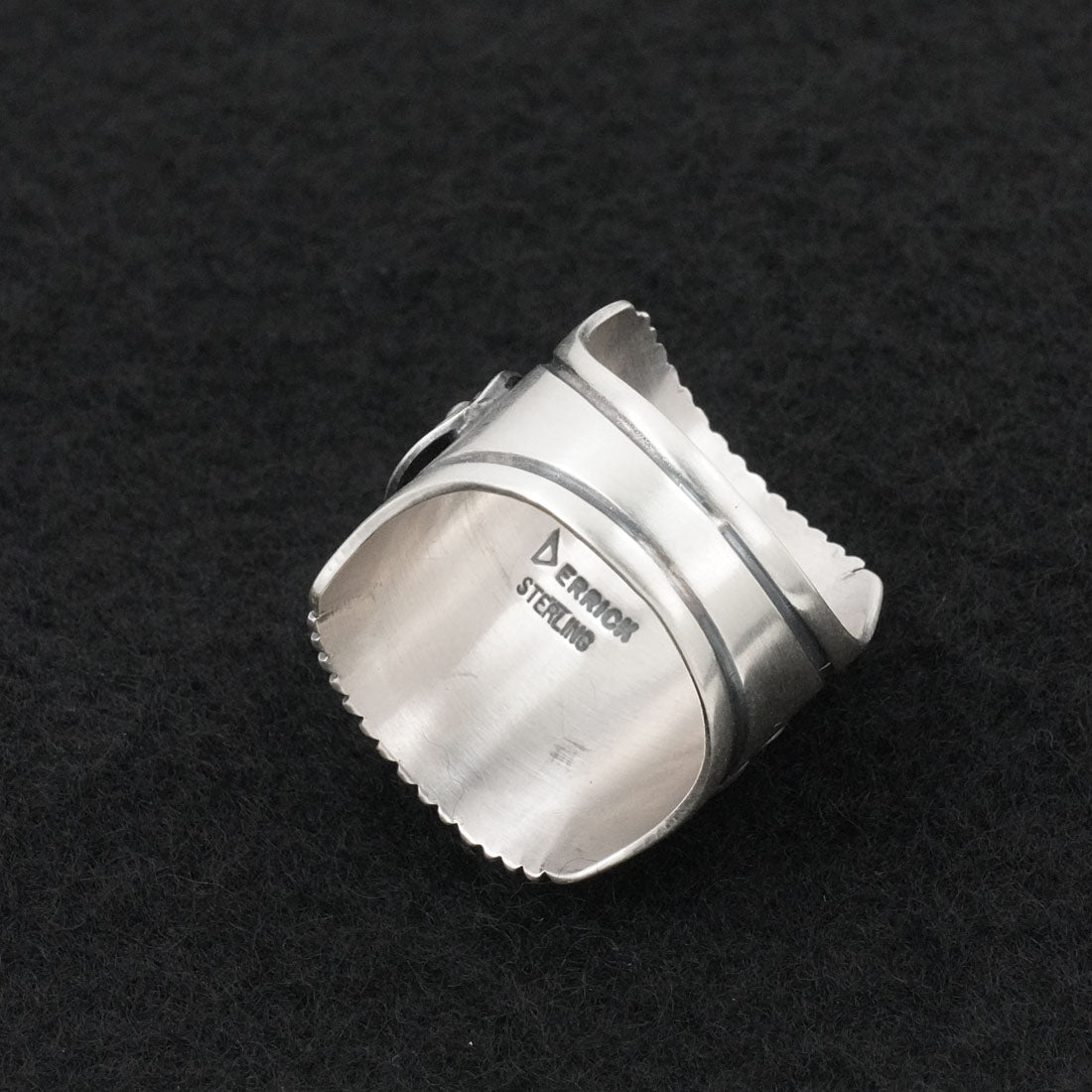 Derrick Gordon Turquoise & Sterling Silver Ring Sz. 11