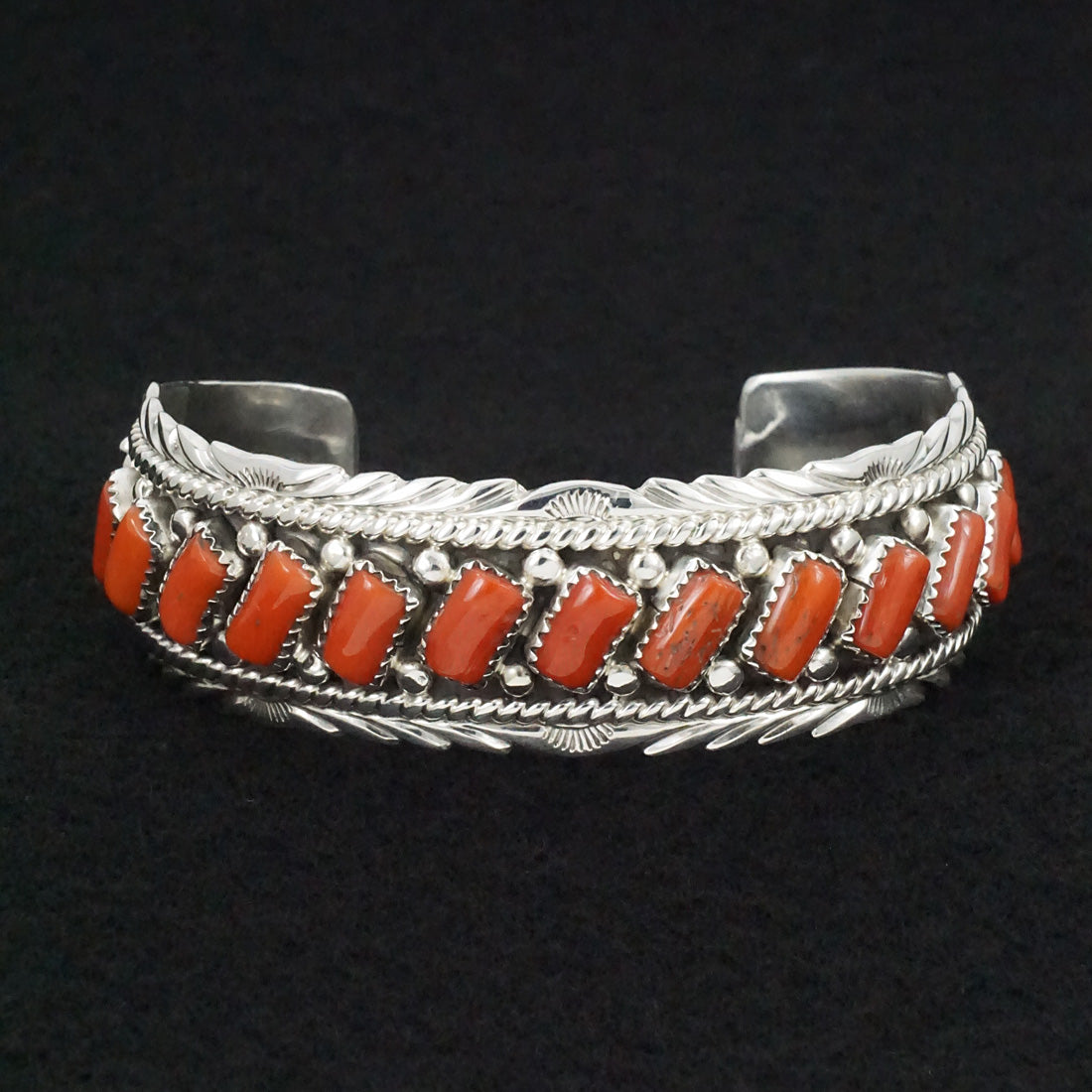 Martin Muskett Coral & Sterling Silver Bracelet