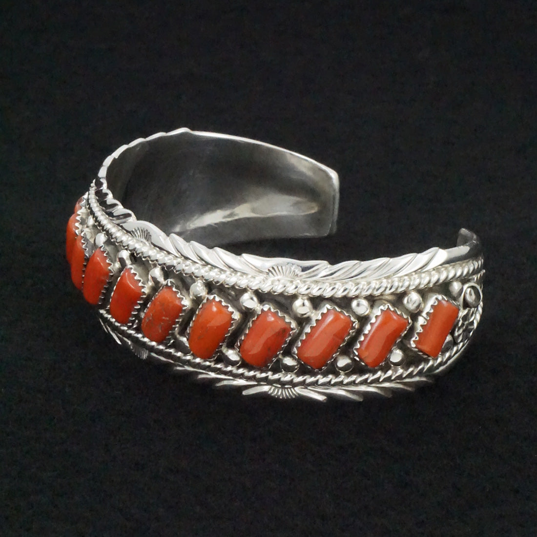 Martin Muskett Coral & Sterling Silver Bracelet