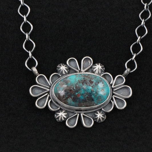 Paul Livingston Turquoise & Sterling Silver Necklace