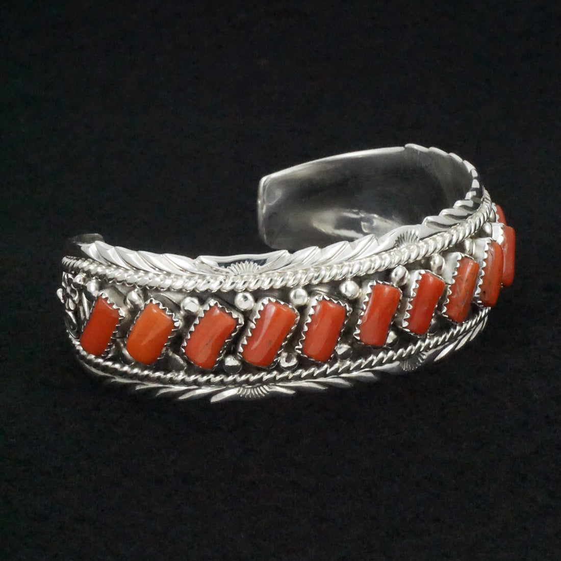 Martin Muskett Coral & Sterling Silver Bracelet