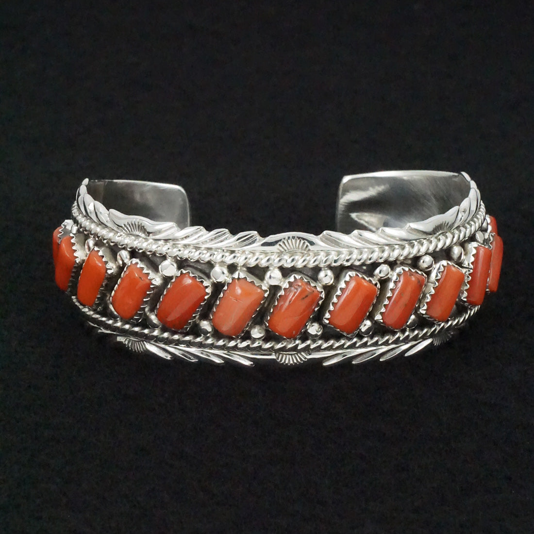 Martin Muskett Coral & Sterling Silver Bracelet