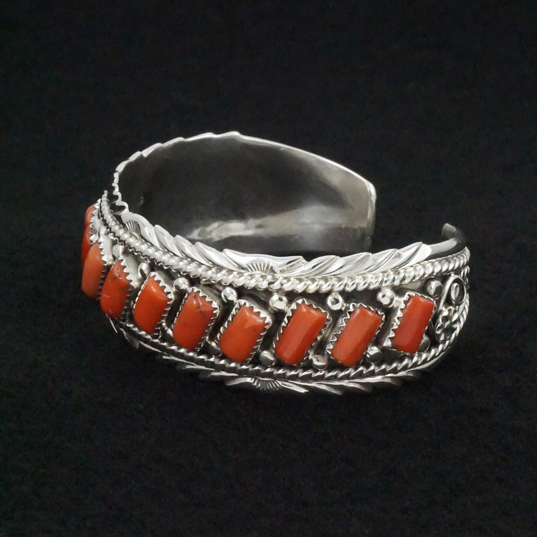 Martin Muskett Coral & Sterling Silver Bracelet