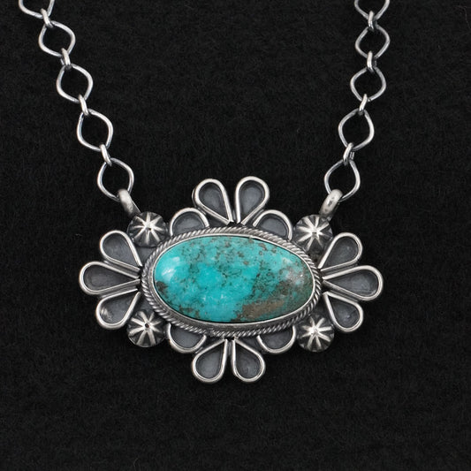 Paul Livingston Turquoise & Sterling Silver Necklace