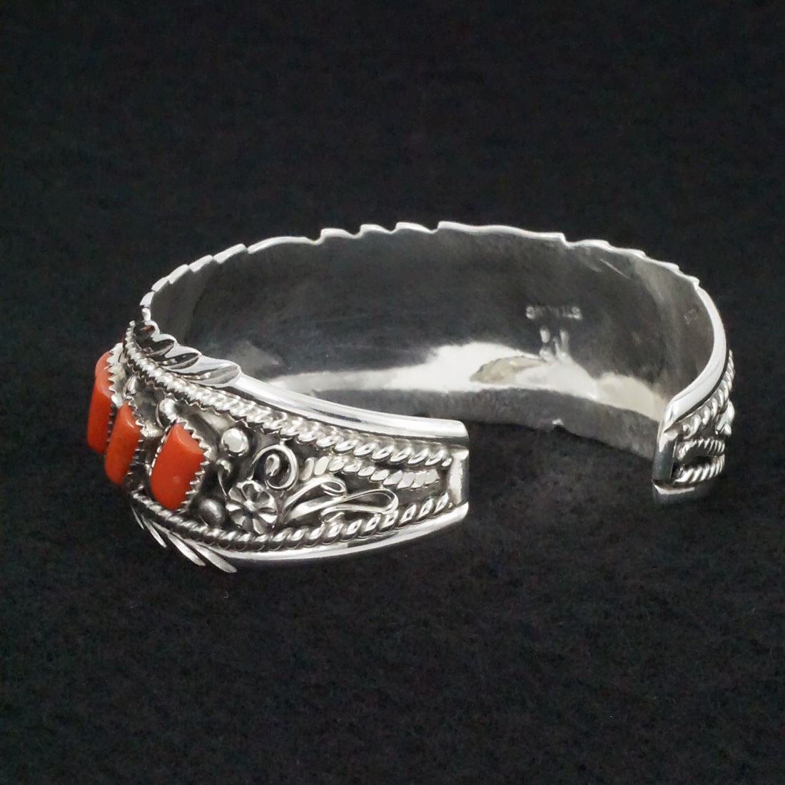 Martin Muskett Coral & Sterling Silver Bracelet