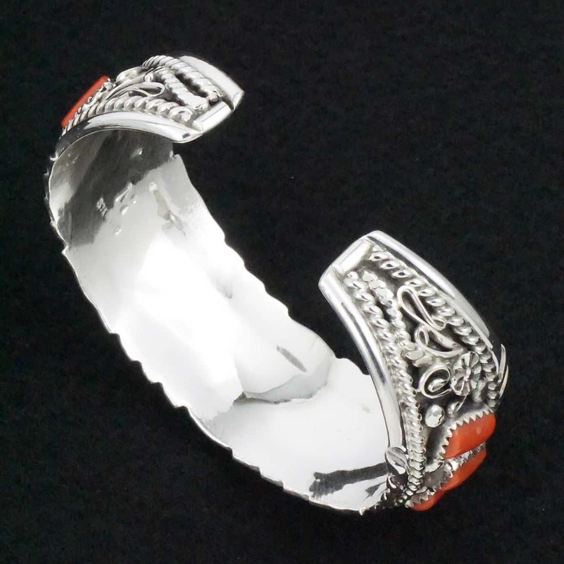 Martin Muskett Coral & Sterling Silver Bracelet