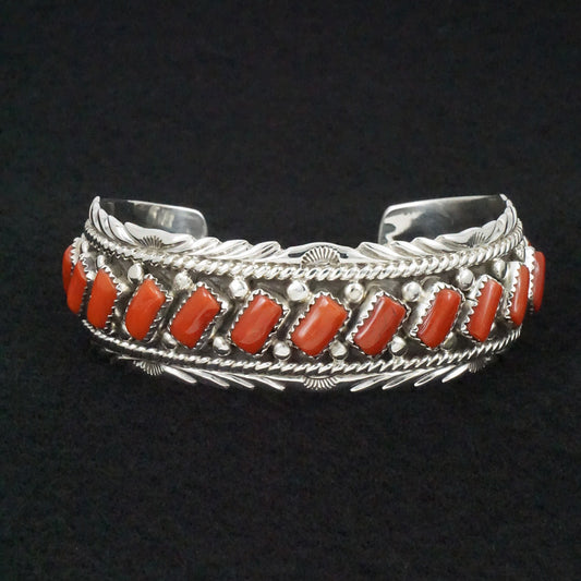 Martin Muskett Coral & Sterling Silver Bracelet