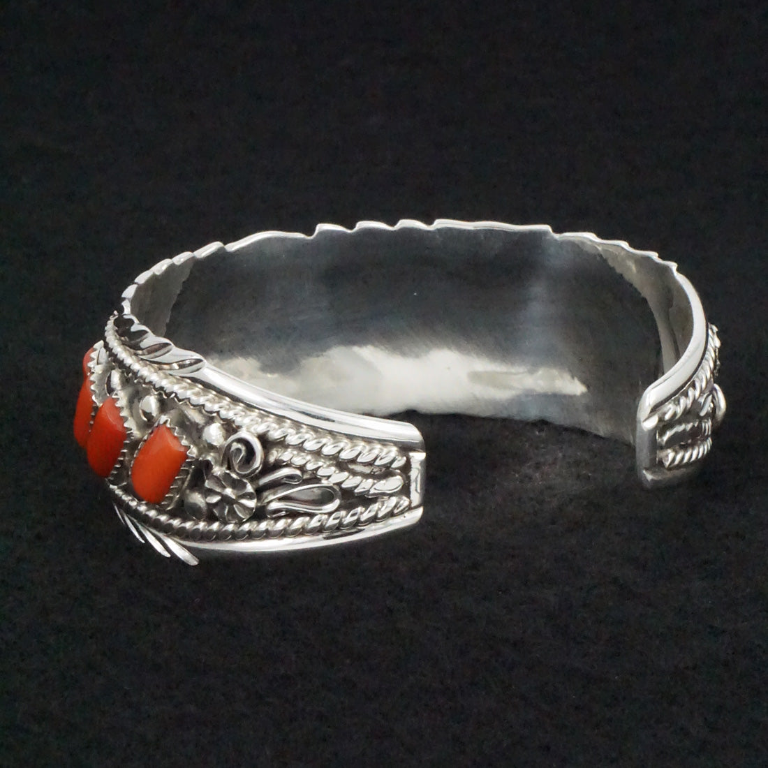 Martin Muskett Coral & Sterling Silver Bracelet