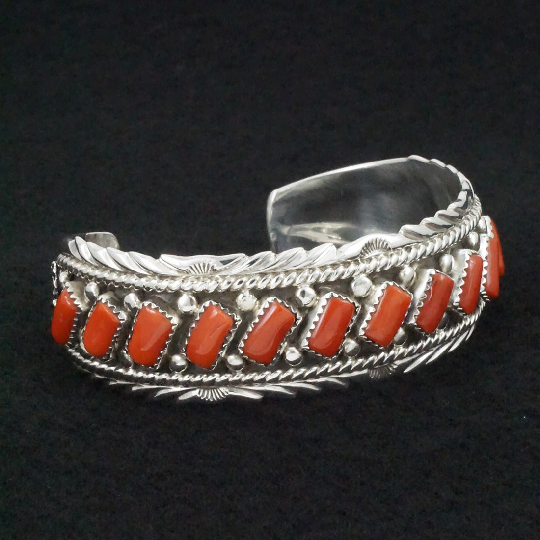 Martin Muskett Coral & Sterling Silver Bracelet