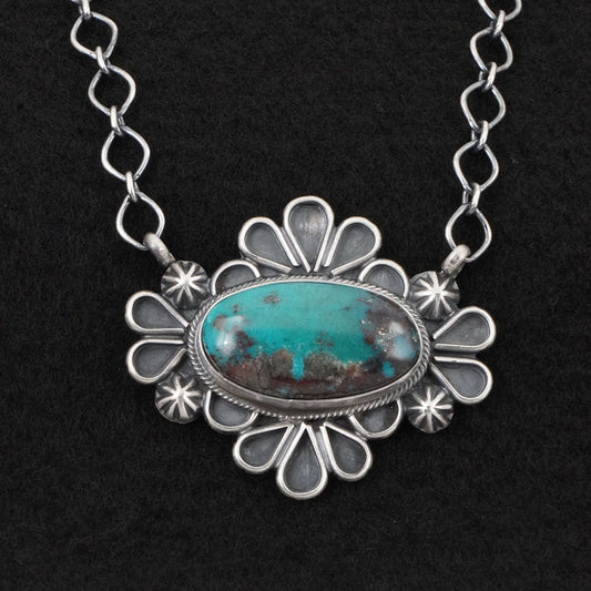 Paul Livingston Turquoise & Sterling Silver Necklace
