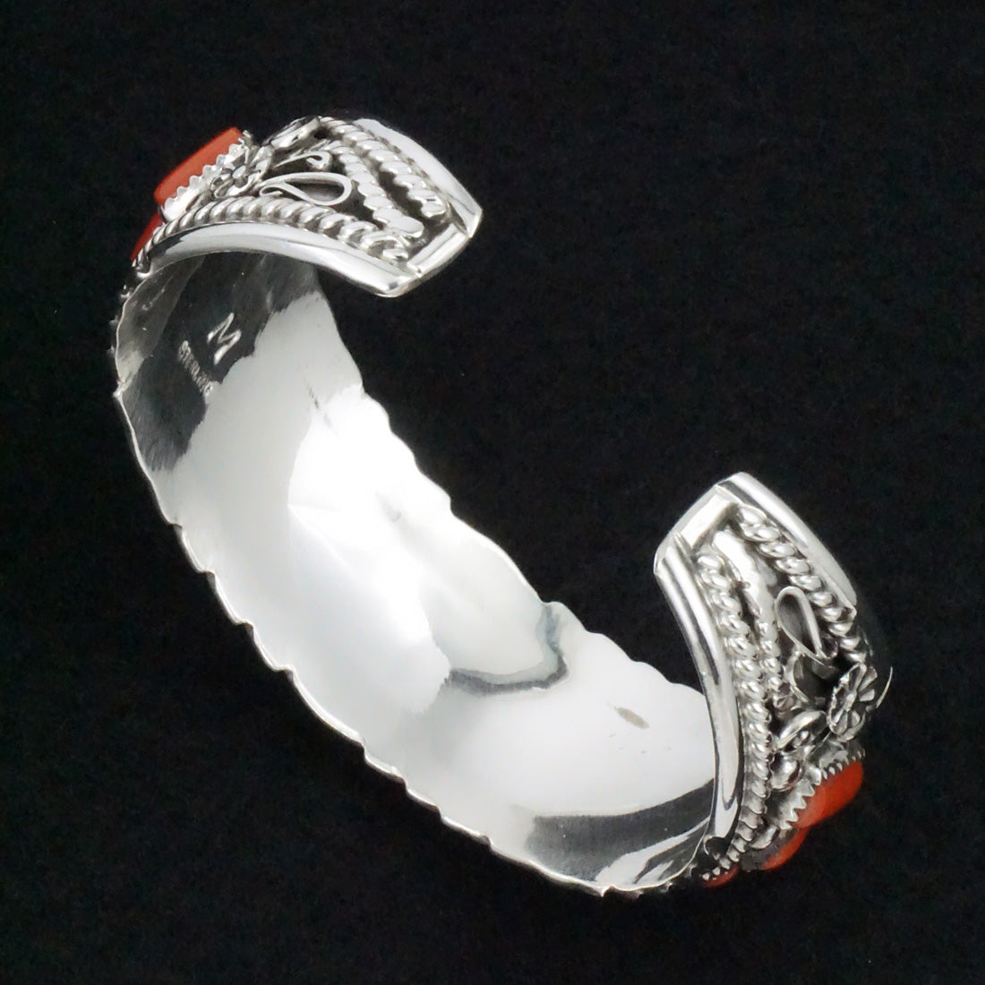 Martin Muskett Coral & Sterling Silver Bracelet