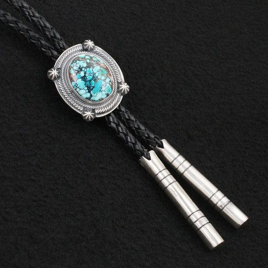 Bob Becenti Turquoise & Sterling Silver Bolo Tie