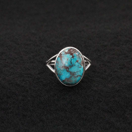 Eugene Gruber Turquoise & Sterling Silver Ring Size 6