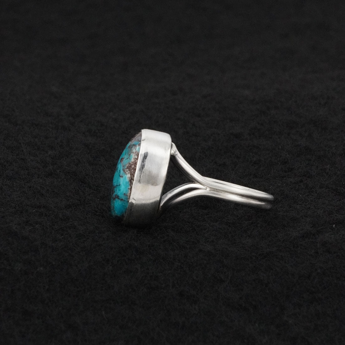 Eugene Gruber Turquoise & Sterling Silver Ring Size 6