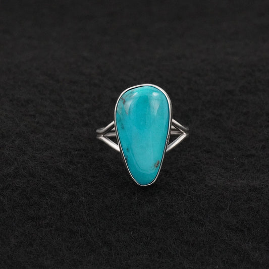 Eugene Gruber Turquoise & Sterling Silver Ring Size 7