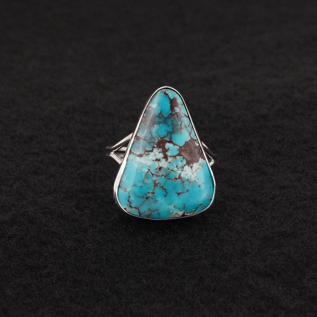 Eugene Gruber Turquoise & Sterling Silver Ring Size 9