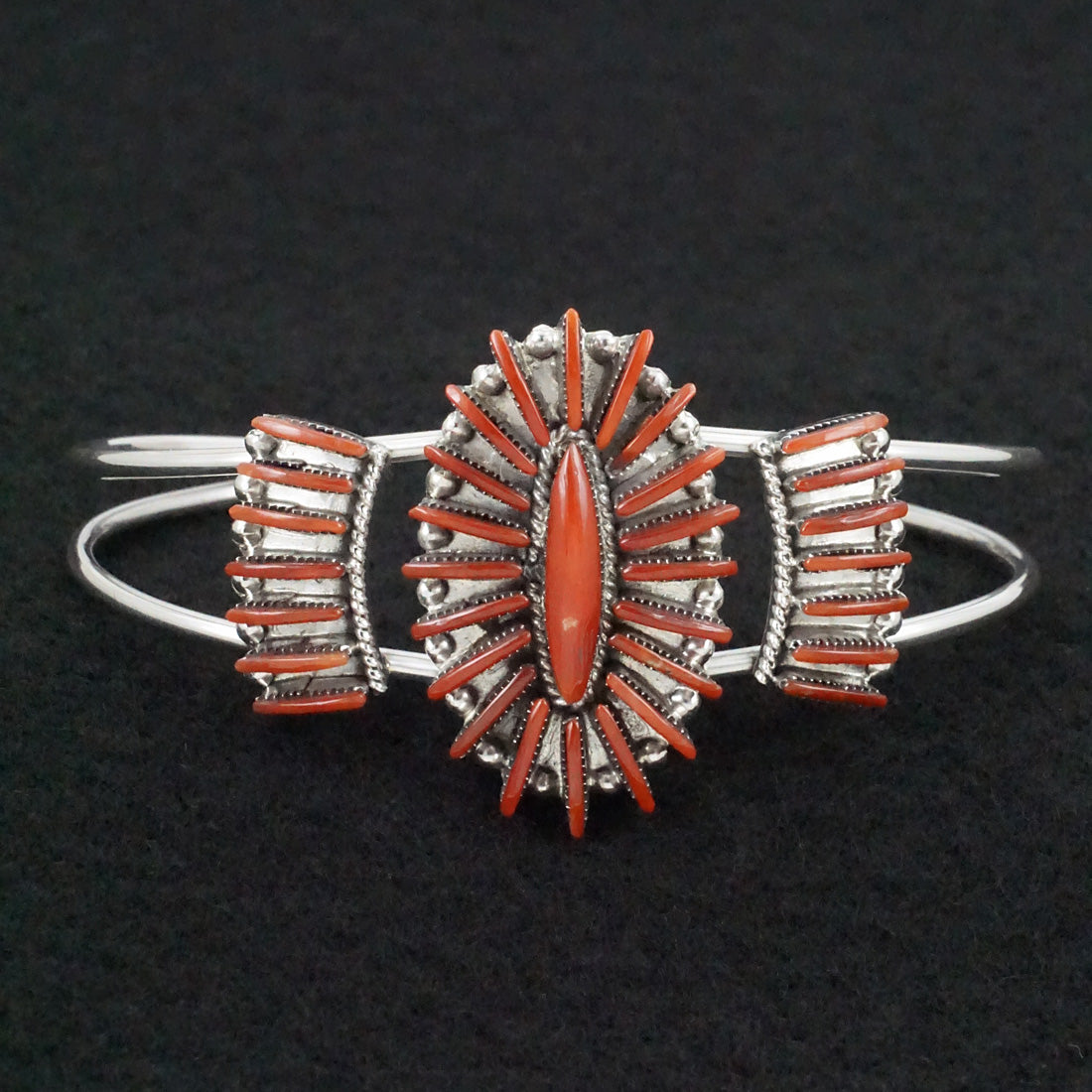 Carla Laconsello Coral & Sterling Silver Bracelet